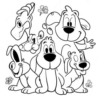 Halaman Mewarnai Teman Hewan Konyol 42271-9243