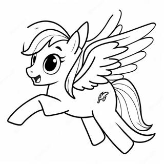 Rainbow Dash Halaman Mewarnai