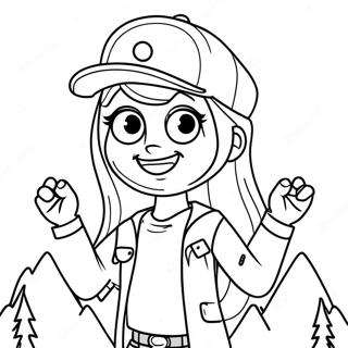 Halaman Mewarnai Wendy Corduroy Dari Gravity Falls 42551-9310