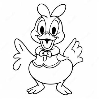 Gambar Mewarnai Daisy Duck Dengan Senyuman Besar 42918 9389