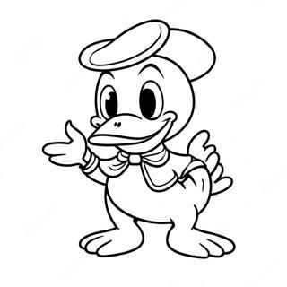 Donald Duck Halaman Mewarnai