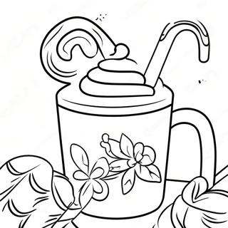 Mewarnai Cokelat Panas Meriah Dengan Tongkat Permen 43471 9502