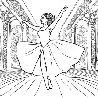 Halaman Mewarnai Penari Kontemporer Yang Mengekspresikan Emosi 43649 9547