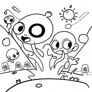 Halaman Mewarnai Pertempuran Turf War Berwarna Splatoon 43905 9606