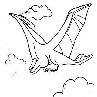 Pterodactyl Halaman Mewarnai