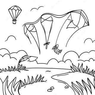 Hari Cerah Dengan Layangan Gambar Mewarnai 45320-9932