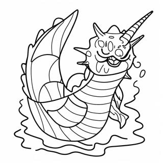 Gyarados Marah Gambar Mewarnai 45410-9942