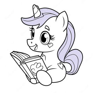 Twilight Sparkle Membaca Buku Halaman Mewarnai 4558-1358