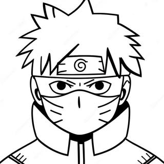 Halaman Mewarnai Kakashi Dengan Sharingan 46322-10133