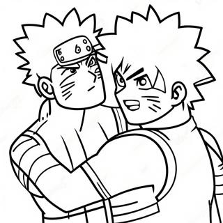 Halaman Mewarnai Kakashi Dan Naruto 46325-10145