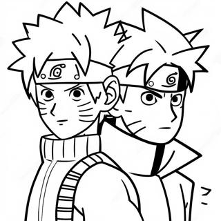 Halaman Mewarnai Kakashi Dan Naruto 46325-10147