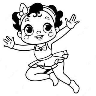 Betty Boop Halaman Mewarnai