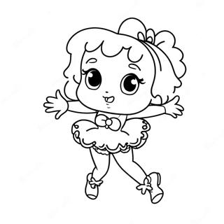 Halaman Mewarnai Betty Boop Menari 46524-10175