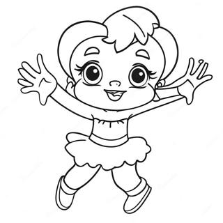 Halaman Mewarnai Betty Boop Menari 46524-10176