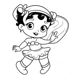 Halaman Mewarnai Betty Boop Vintage 46525-10177