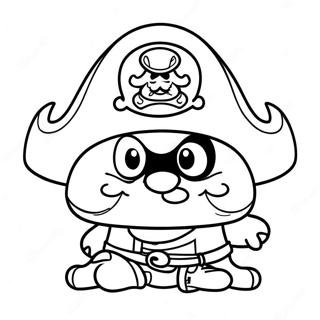 Halaman Mewarnai Goomba Dengan Topi Bajak Laut 47005-10285