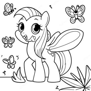 Fluttershy Halaman Mewarnai