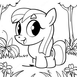 Gambar Mewarnai Fluttershy Di Taman Bunga 47285-10340