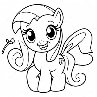 Fluttershy Halaman Mewarnai