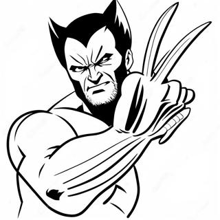 Halaman Mewarnai Wolverine Menggaruk 47730-10433