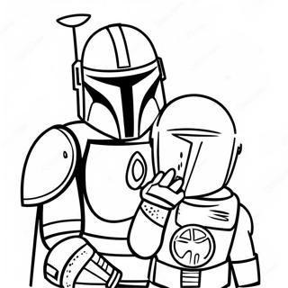 Mandalorian Halaman Mewarnai