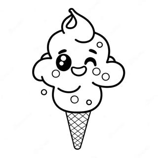 Halaman Mewarnai Karakter Es Krim Yang Bahagia 4831-1450
