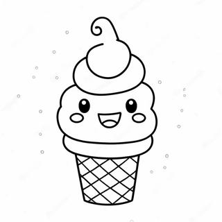Halaman Mewarnai Karakter Es Krim Yang Bahagia 4831-1451