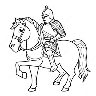 Halaman Mewarnai Kesatria Berani Dalam Armor 48357 10582