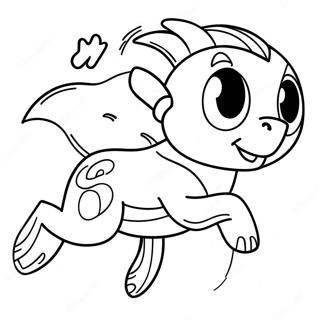 Halaman Mewarnai Dash Berlari Cepat 48531 10622