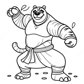 Halaman Mewarnai Tai Lung Dalam Pertempuran Kung Fu Panda 48978 10727