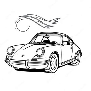 Gambar Mewarnai Mobil Sport Porsche 911 49518-10832