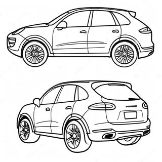 Gambar Mewarnai Suv Porsche Cayenne 49519-10833