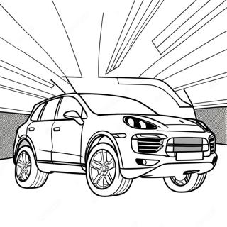 Gambar Mewarnai Suv Porsche Cayenne 49519-10834