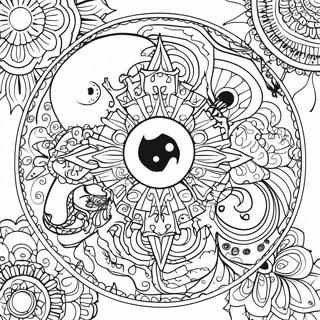 Gambar Mewarnai Mandala Halloween Yang Menyeramkan 50075-10962