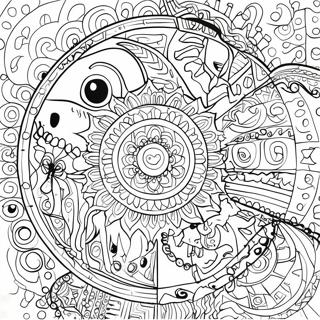 Gambar Mewarnai Mandala Halloween Yang Menyeramkan 50075-10964