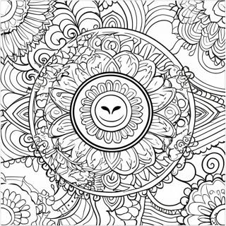 Gambar Mewarnai Mandala Halloween Yang Berwarna Warni 50076-10966