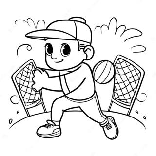 Gambar Mewarnai Ayah Keren Bermain Olahraga 50264-11001