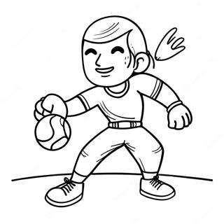 Gambar Mewarnai Ayah Keren Bermain Olahraga 50264-11004