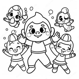 Halaman Mewarnai Bayi Menangis Ceria Menari 50641-11082