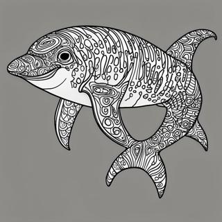 Halaman Mewarnai Hiu Paus Yang Megah 5102 1234