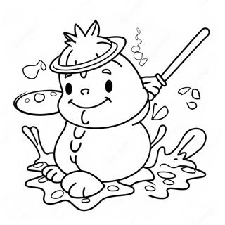 Halaman Mewarnai Wasabi Dengan Pisau 51095-11183