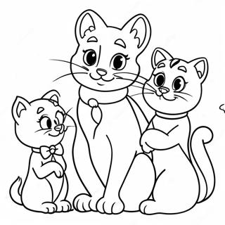 Halaman Mewarnai Keluarga Aristocats 51175-11191