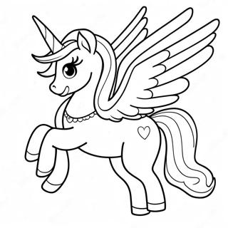 Gambar Mewarnai Putri Celestia Terbang Di Langit 51366-11243
