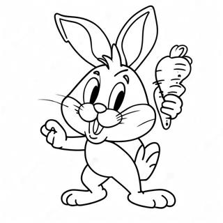 Gambar Mewarnai Bugs Bunny Dengan Wortel 51447-11251