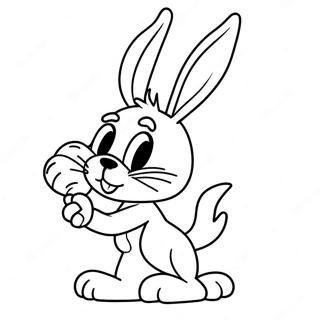 Gambar Mewarnai Bugs Bunny Dengan Wortel 51447-11252