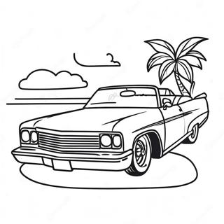 Halaman Mewarnai Lowrider Ramping Di Senja 51822-11340