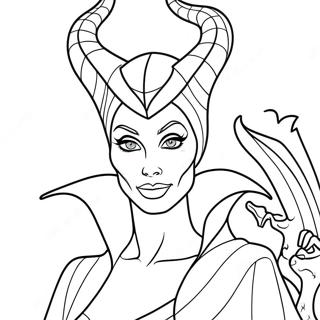 Maleficent Dengan Naga Halaman Mewarnai 51999-11371