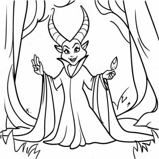 Maleficent Di Hutan Halaman Mewarnai 52000-11375