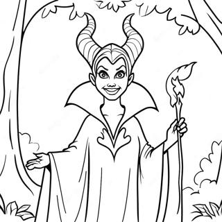 Maleficent Di Hutan Halaman Mewarnai 52000-11376