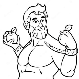 Hercules Dengan Apel Emas Halaman Mewarnai 52093 11396